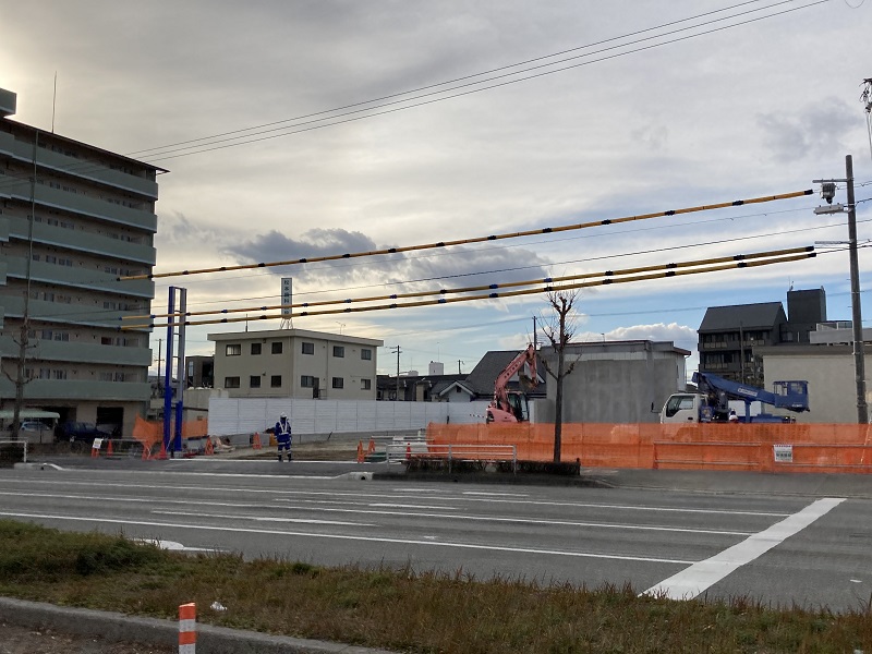 建設中の水素ステーション
